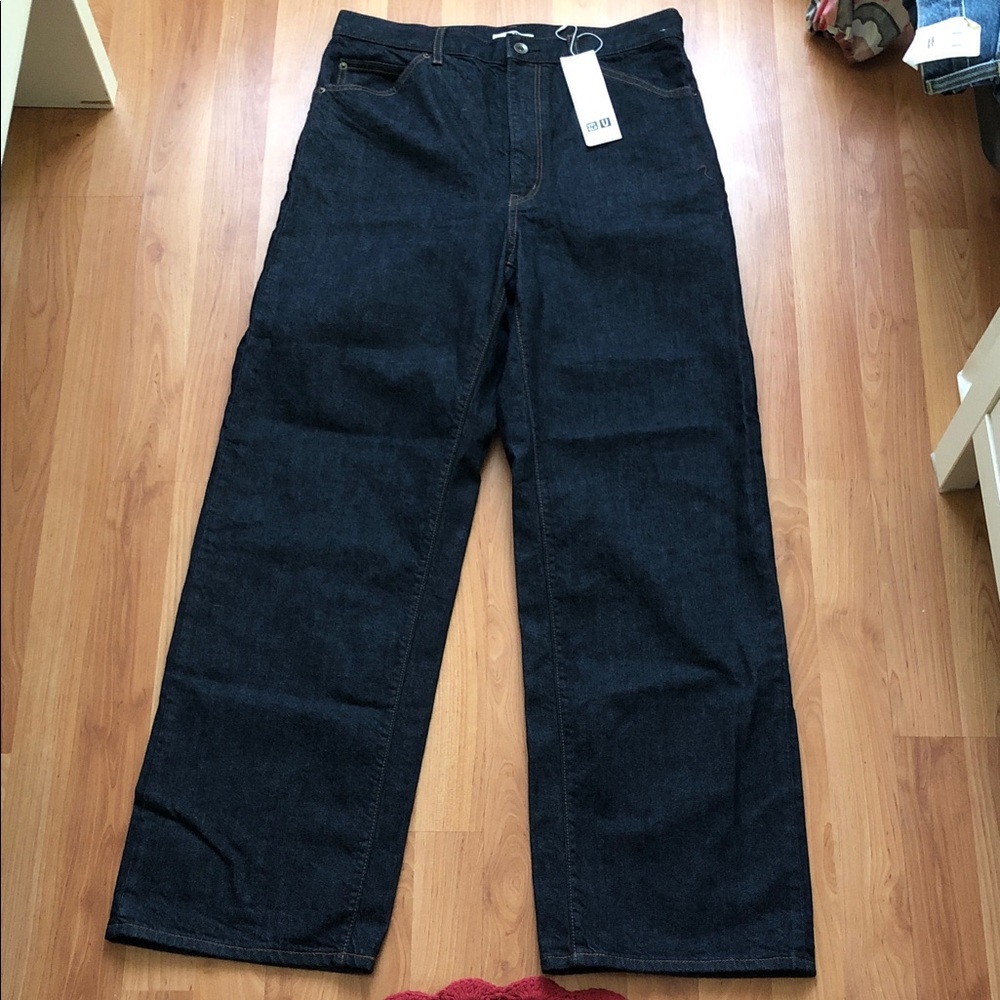 Uniqlo U Dark Indigo Straight Denim Pants size 29